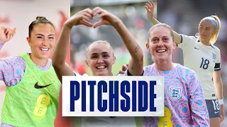 Catch All The Action Up Close In The Lionesses' Final Game Before the World Cup! | Pitchside