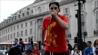 Great Beatbox Performace in Piccadilly Circus. London Street Music by Fredy Beats