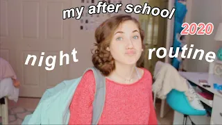 my after school night routine 2020 || freshman year of high school