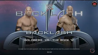 BACKLASH 2003 | Goldberg vs The Rock | WWE 2k23