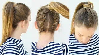 Upside Down Double Braided Ponytail | Ponytail Hairstyles | Braidsandstyles12