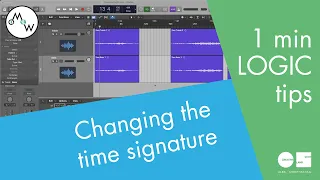 How to change the time signature - 1 minute LOGIC tips