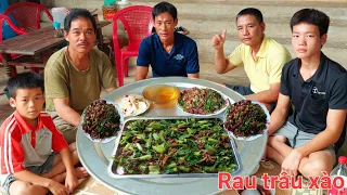 Rau Trâu Xào.Bữa Ăn Gia Đình   | Biển Nguyễn ngọc.