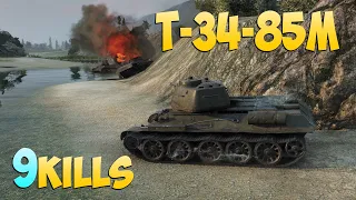 Т-34-85М - 9 Frags 5.3K Damage - At the bottom of the list! - World Of Tanks
