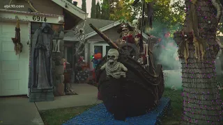 Spooky Halloween decorations take over Elk Grove home for a good cause