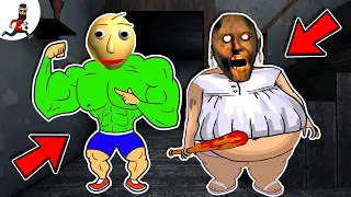 Fat Granny and Baldi vs Grandpa (full Story) 🔥funny horror animation vs Aliashraf