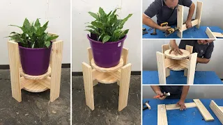 Porta Maceta doble Diseño Fácil y Bonito para tu Hogar - Tutorial de Carpintería