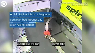 2-Year-Old Goes For Terrifying Ride On Atlanta Airport Baggage Conveyor Belt