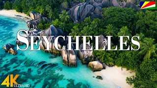 Seychelles 4K drone view • Amazing Aerial View Of Seychelles | Relaxation film with calming music