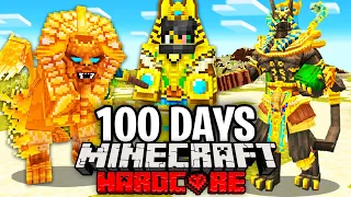 I Survived 100 Days in Ancient Egypt in Minecraft.. Here's What Happened..