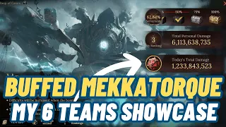 Buffed Mekkatorque 1.2B Damage | 6 Teams Showcase | 🐉Dragonheir Silent Gods🐉End Game Boss Teams