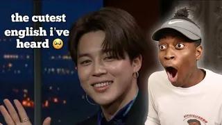 BTS Jimin Is Secretly Fluent In English REACTION