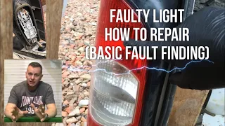 Tail Light fault, How To Repair (basic electrical diagnosis)