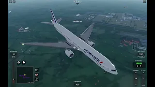 Roblox project flight simulator Air France full flight to gatwick with b777