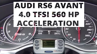 Audi RS6 Avant 4.0 TFSI 560 hp - acceleration 0-100 km/h