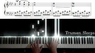 Philip Glass - Truman Sleeps (The Truman Show) | Piano Cover + Sheets