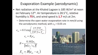 CE 433 - Class 11 (26 Sept 2017) Evaporation, pt 2