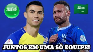 NEYMAR E CRISTIANO RONALDO VÃO JOGAR UM AMISTOSO JUNTOS 😯