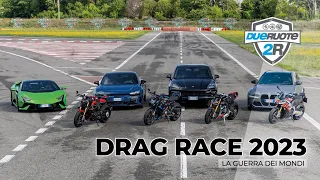 HYPERNAKED DRAG RACE 2023: Superbike vs Supercar [english subtitles]