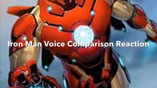 Iron Man Voice Comparison Reaction