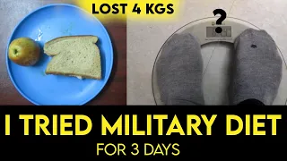 i tried  MILITARY DIET for 3 days|lost 4 kgs in 3 days|h2h|tamil