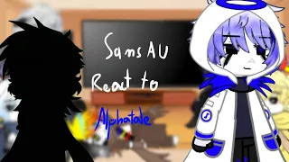 Sans au react to alphatale// sans au// undertale au//