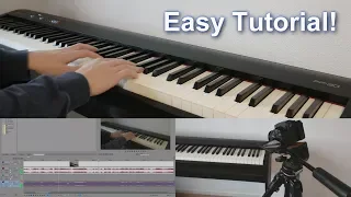 How to make a piano video, sync audio to video, with any digital piano