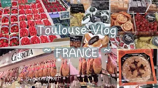 Toulouse Vlog | พาเที่ยวตลาดสด Victor Hugo market | bus in France | France travel guide vlog