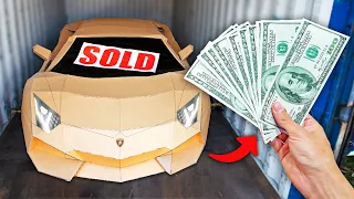 MY CARDBOARD LAMBORGHINI SOLD FOR $10,000