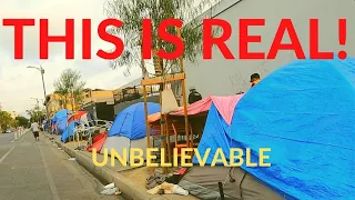 LOS ANGELES UNBELIEVABLE OUT OF CONTROL HOMELESS SLUMS | HOMELESS CRISIS IN AMERICA