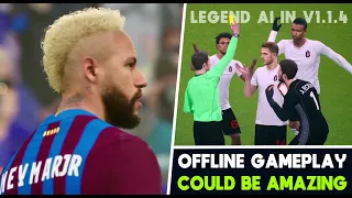 eFootball 2022 | Offline has BIG Potential - LEGEND Difficulty & AI Thoughts