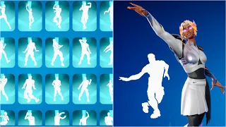 ALL FORTNITE ICON SERIES & NEW TIKTOK EMOTES! (NIKE GODDESS)