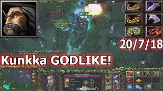 DotA Kunkka Gameplay - Нервы на пределе! (ULTRA KILL)