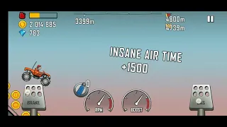 hill climb racing new record on highway