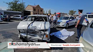 Արմավիրի մարզում բախվել են Toyota Camry ն ու ВАЗ 2107 ը  կա 1 զոհ, 1 վիրավոր