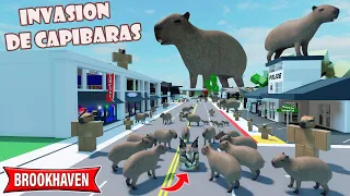 QUE PASARÍA SI LOS CAPIBARAS INVADEN BROOKHAVEN? (ROBLOX)