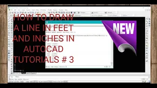 HOW TO DRAW THE LINE IN FEET( ' ) AND INCHES ( " ) IN AUTOCAD |AUTOCAD BASICS | #AUTOCADTUTORIALS |