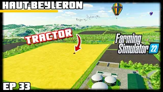 WORKING IN THE BIGGEST FIELD ON THE MAP! | Farming Simulator 22 - Haut-Beyleron | Episode 33