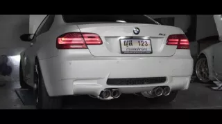 BMW E92 M3 w/ ARMYTRIX App-Controlled Variable Exhaust by Hitzproject