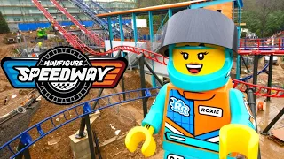 Minifigure Speedway Details Revealed! LEGOLAND Windsor NEW Dueling Coasters