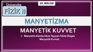 Fizik 2: Akım Taşıyan Tel Üzerinde Oluşan Manyetik Kuvvet