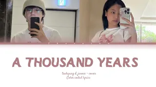 ￼A thousand years - Taehyung  &  Jennie ( Color Coded Lyrics - AI COVER )