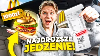 TESTUJĘ NAJDROŻSZE JEDZENIE Z FAST FOODÓW 😱 | Dominik Rupiński