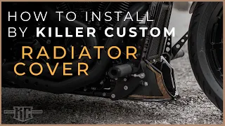 How To Install Killer Custom "Bobbstr" Series Radiator Cover For Harley-Davidson M8 Softail