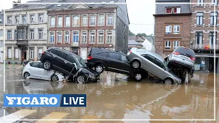 🔴Belgique: les dégâts impressionnants des INONDATIONS dans la ville de Verviers