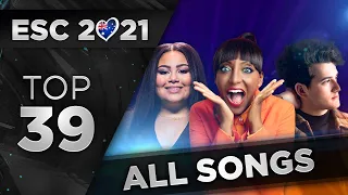 Eurovision 2021 - Top 39 (All Songs) From Australia