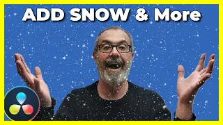 How to ADD FAKE Snow to your videos in Davinci Resolve