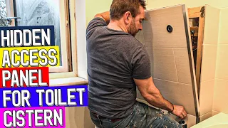How to make HIDDEN ACCESS PANEL for concealed toilet cistern install