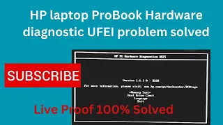 Fix HP PC hardware diagnostic UFEI problem solved 100% Solved easily in Urdu and Hindi