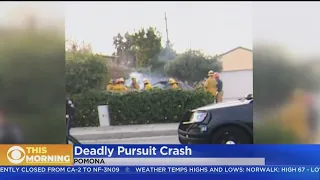 Innocent Driver Killed After Pomona Pursuit Ends In Crash, Suspect In Custody